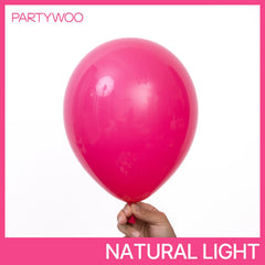PartyWoo hot pink 18-inch balloon adds vibrant arch accents.