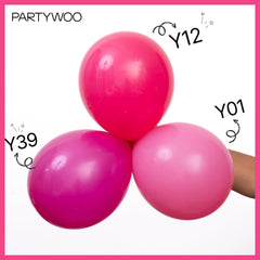 PartyWoo hot pink 10-inch balloons versatile for event decor accents.
