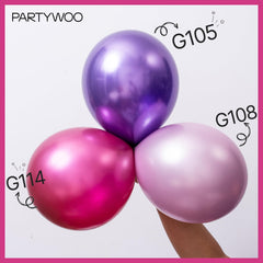 PartyWoo hot pink balloons 10in add balanced color to tables