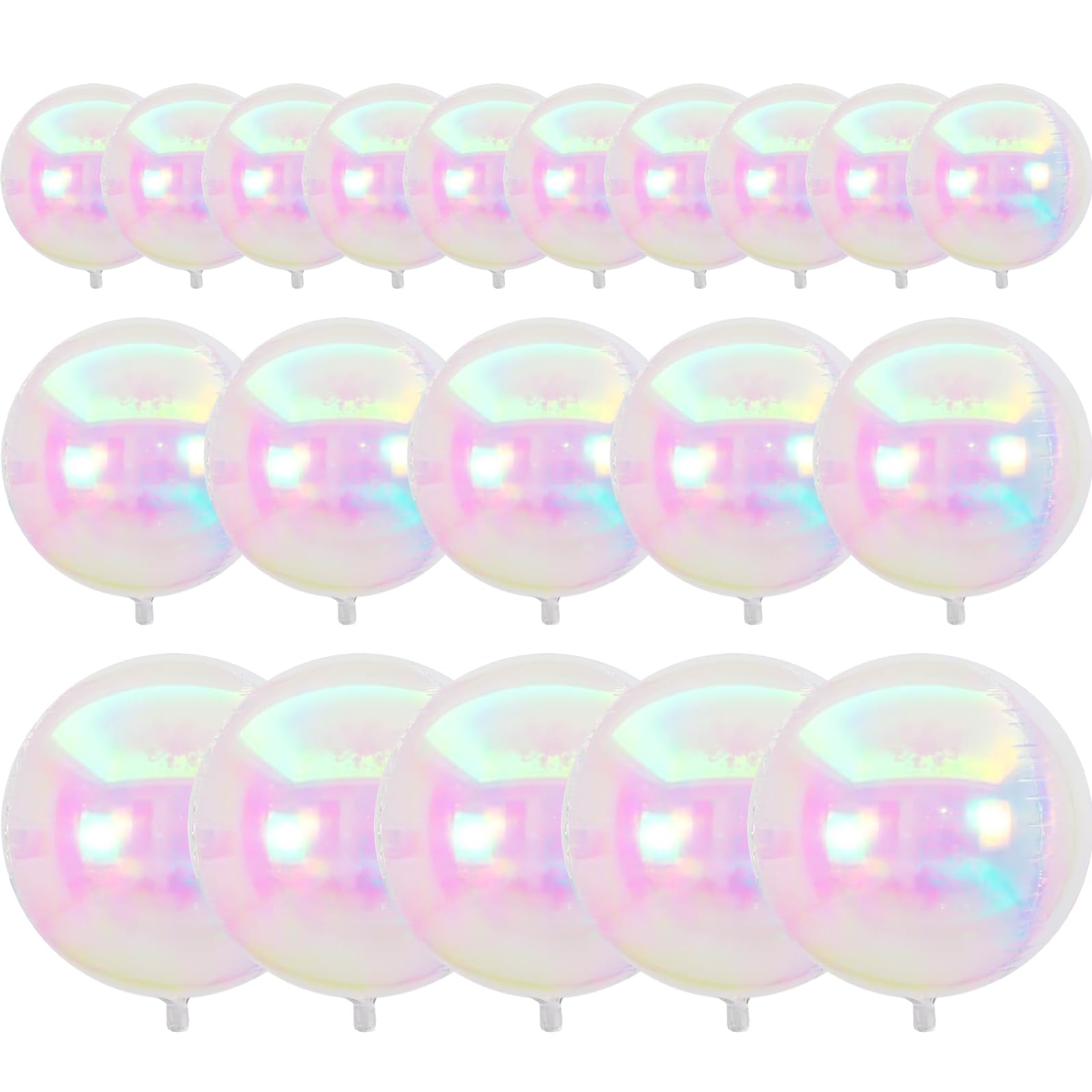PartyWoo 10-inch iridescent foil balloons for vibrant, eye-catching décor.