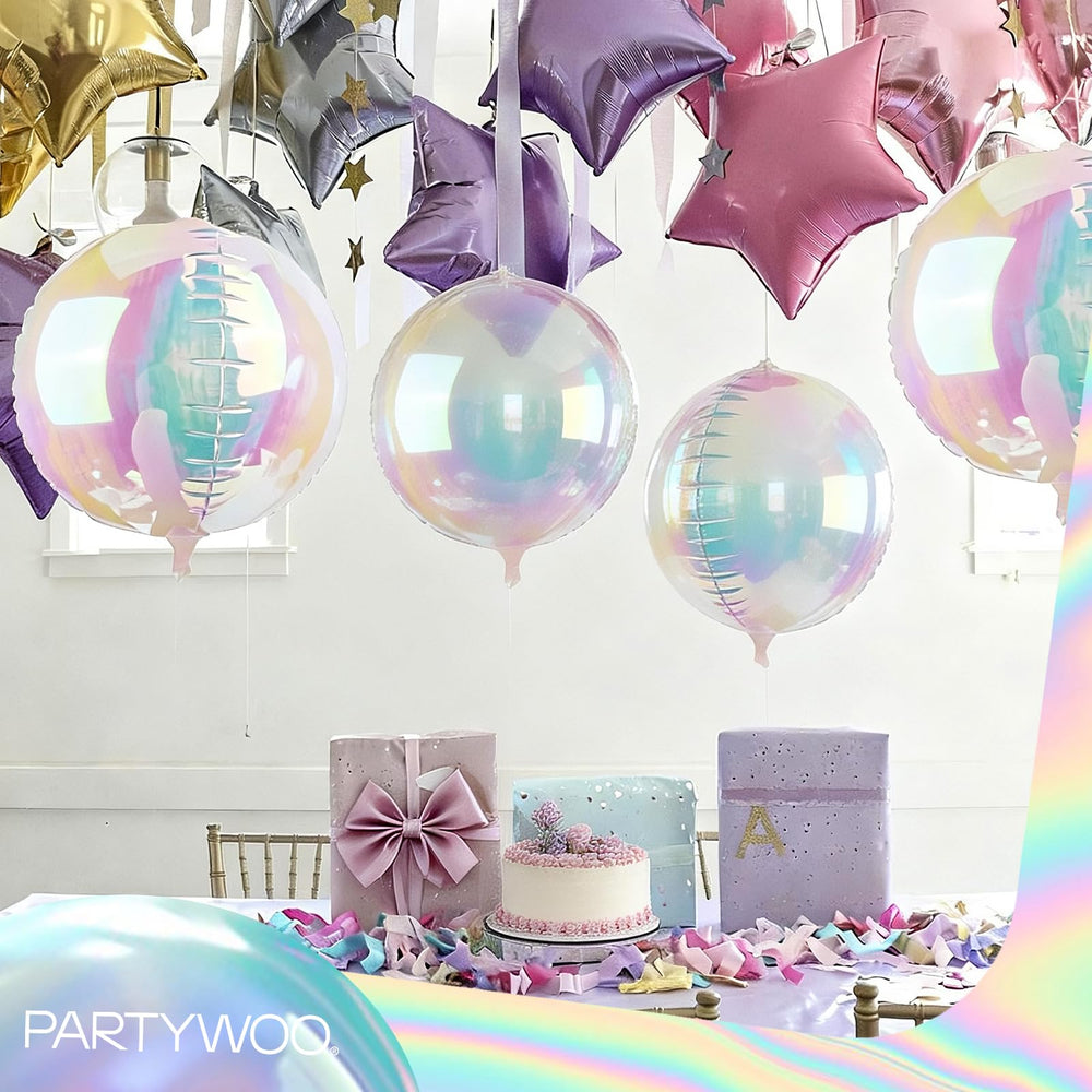 PartyWoo 22-inch mirror-ball balloons create dazzling focal points for weddings.
