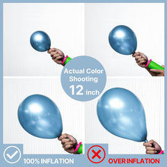 PartyWoo light-blue 5-inch balloons for delicate decorative accents