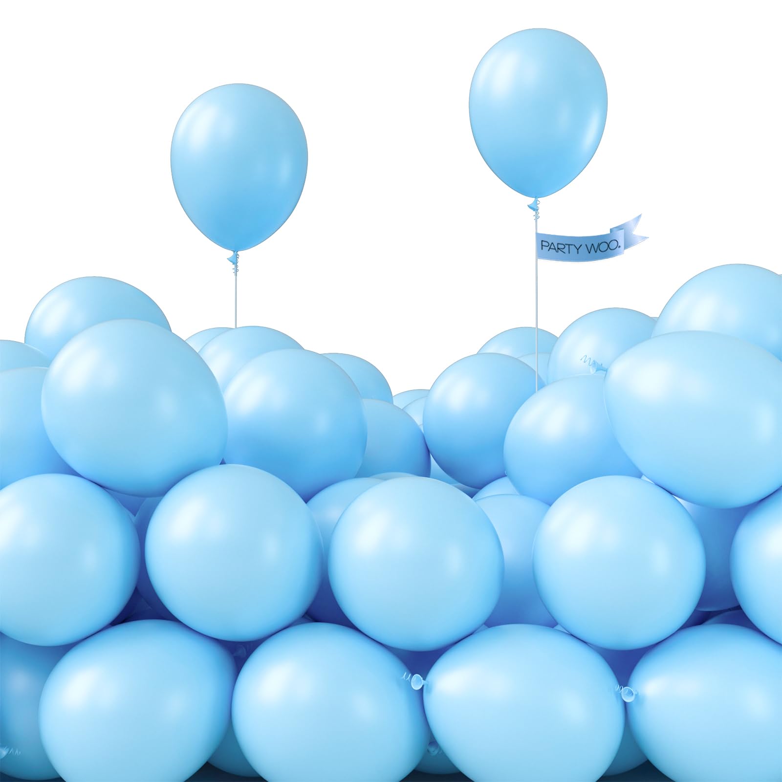 PartyWoo light blue balloons pack for vibrant party decor and coordinated color themes.