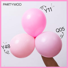 PartyWoo light pink balloons ideal for baby showers with a pastel vibe.