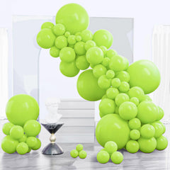 PartyWoo lime green 18-inch balloons ready for bold entryway decor