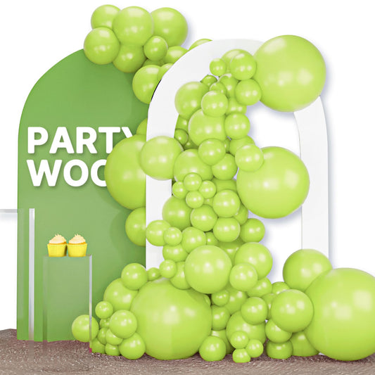 PartyWoo lime green balloons 18-inch, bright centerpiece for celebrations