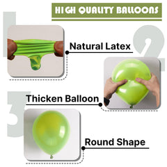 PartyWoo lime green balloons showcased for wedding or baby shower decor