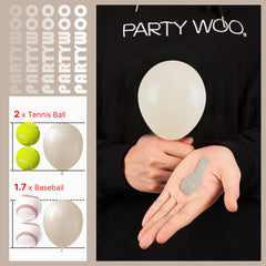 PartyWoo Matte finish balloons for photo-ready party centers.
