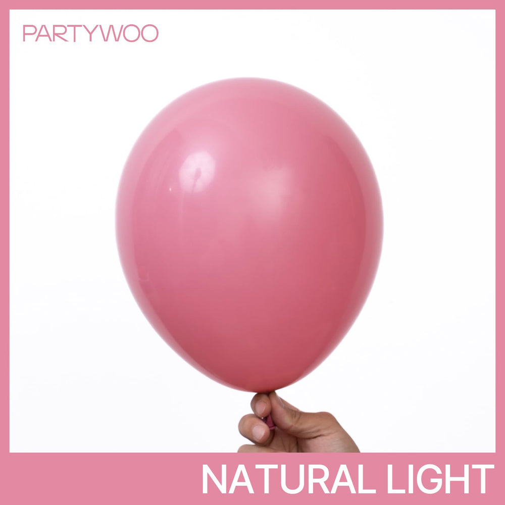 PartyWoo mauve 10in balloons versatile for arches and décor