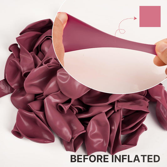 PartyWoo mauve 12in balloons perfect for garlands and centerpieces