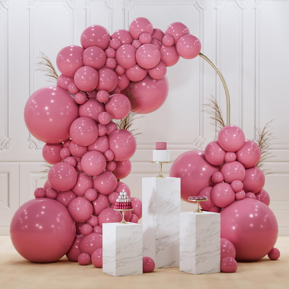 PartyWoo mauve 18in balloons for bold arch decorations