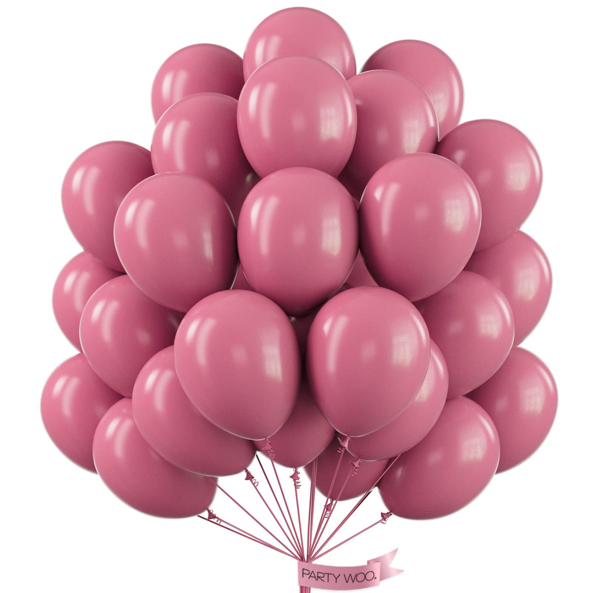 PartyWoo mauve balloons 12in for elegant events and photo-ready decor