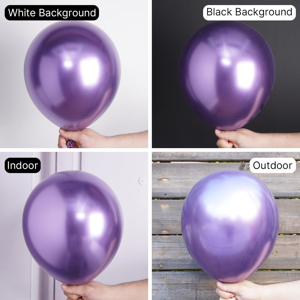 PartyWoo 12-inch purple star balloon brightens backdrops and dessert tables