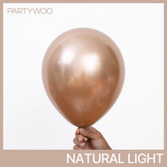 PartyWoo rose gold balloons 12-inch for creating elegant arches and garlands