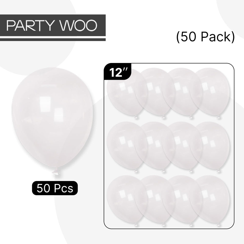 PartyWoo clear balloons ideal for weddings, graduations, baby showers, and more