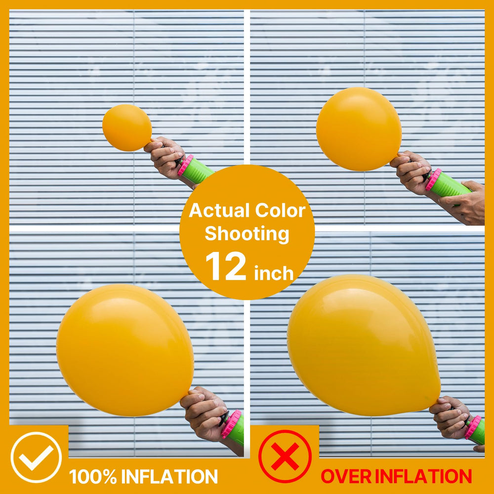 PartyWoo mustard yellow balloons 5in 55pcs perfect for filler accents and table decor.