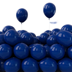 PartyWoo navy blue 5-inch balloons for arch decor and displays.