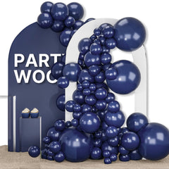 PartyWoo navy blue balloons 18-inch arch kit for elegant celebrations.