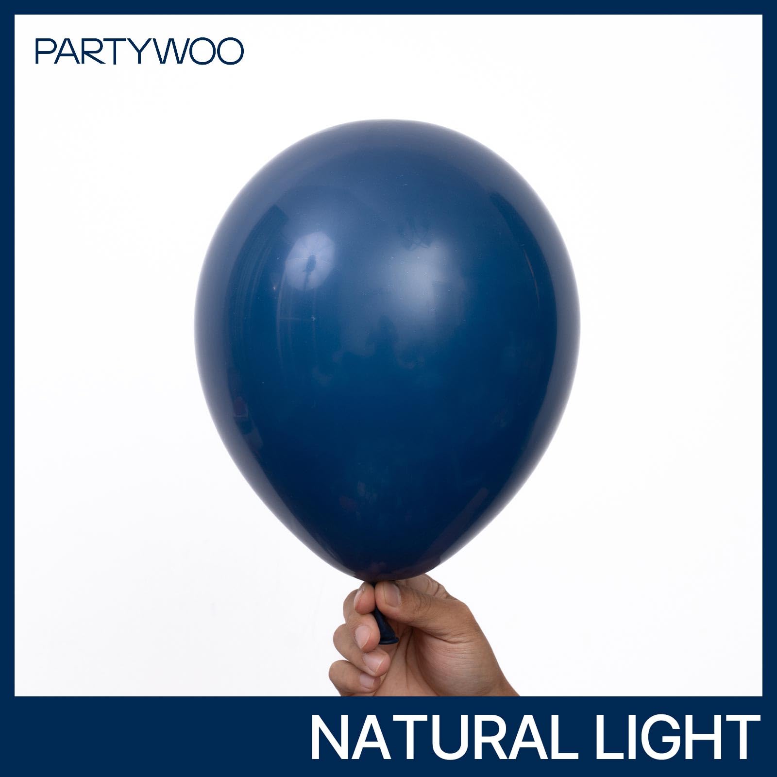 PartyWoo navy blue 18-inch balloons for garlands and elegant centerpieces.