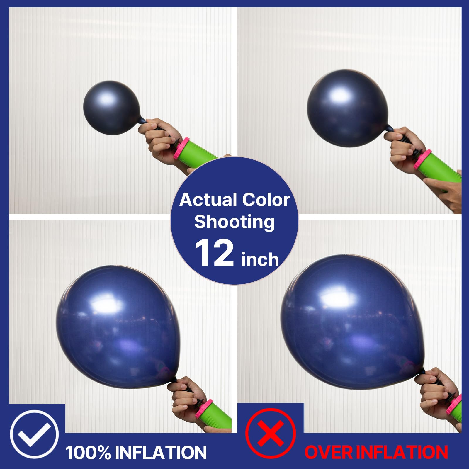 PartyWoo navy blue 5-inch balloons perfect as filler accents.