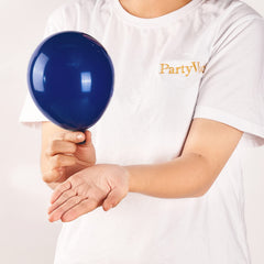 PartyWoo navy blue balloon arch decoration detail for photo-ready events.
