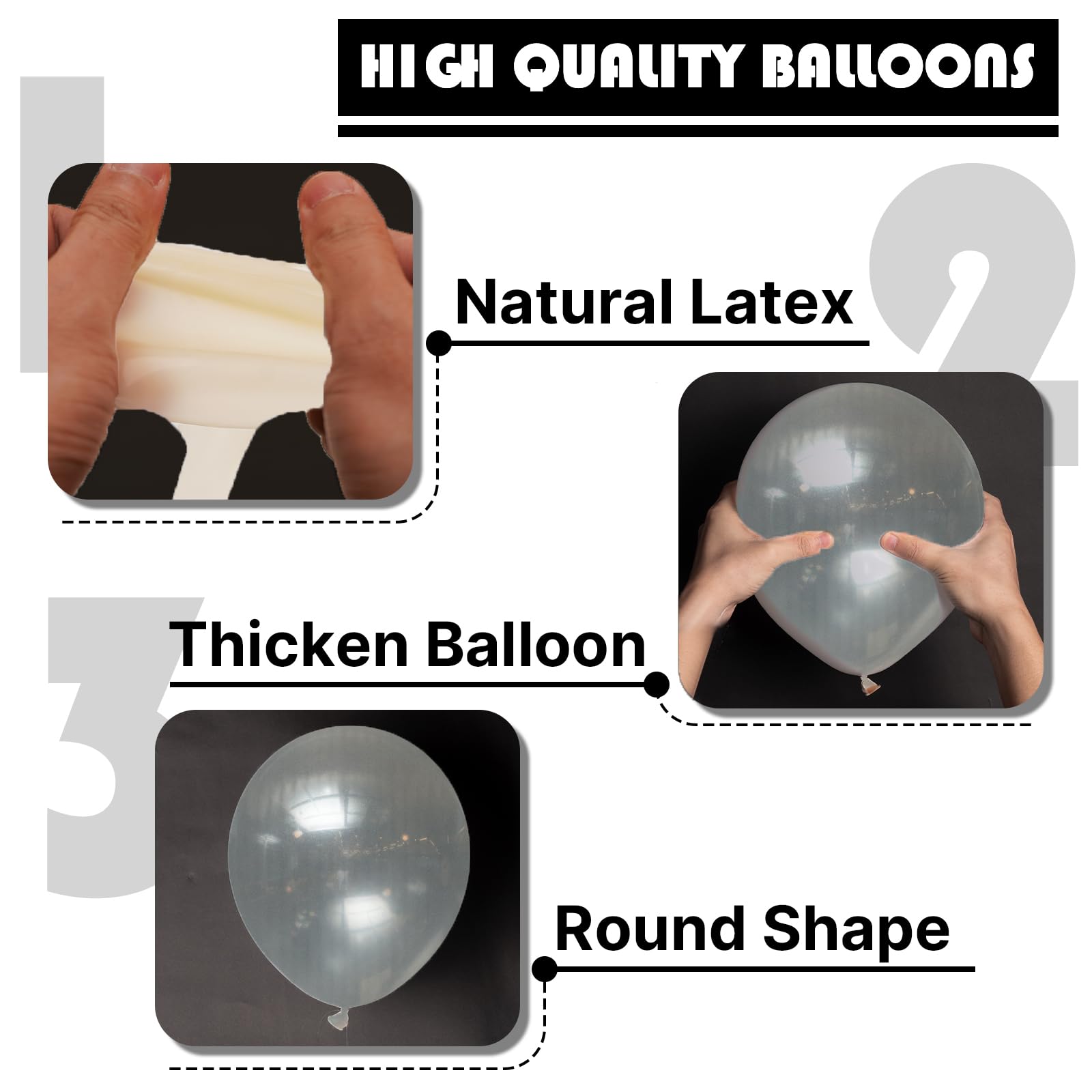 PartyWoo Clear Balloons versatility for weddings baby showers and celebrations