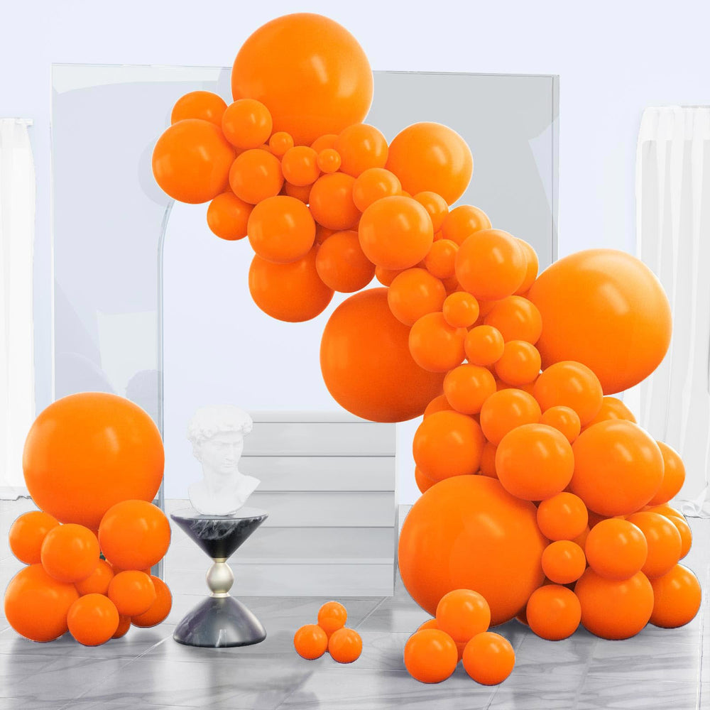 PartyWoo orange balloons 18-inch for bold arches and durable party decor