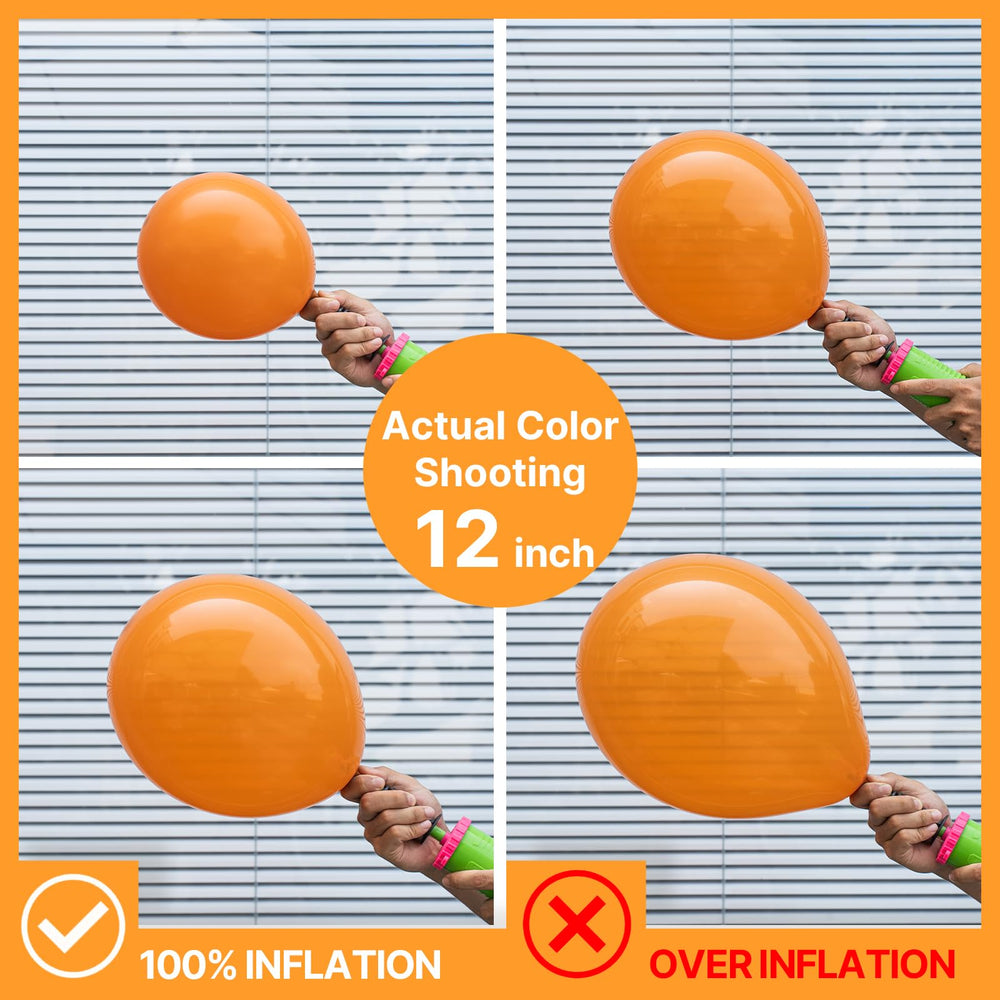 PartyWoo orange balloons 5-inch tiny accent balloons for fine details