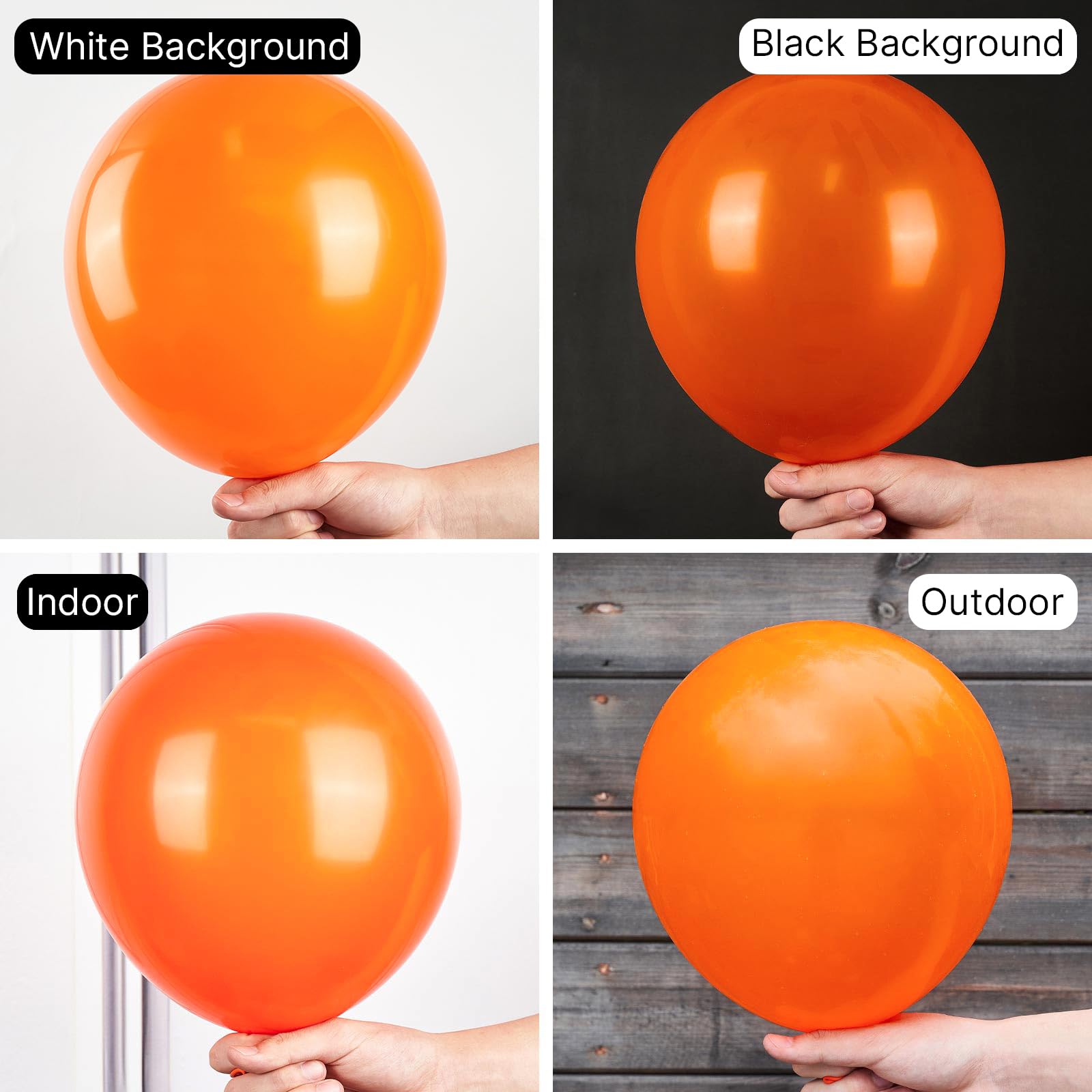 PartyWoo orange balloons arch-setup adds a bold fall backdrop for photos.