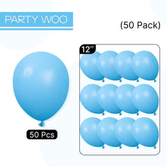 PartyWoo blue balloons suited for outdoor beach parties and poolside vibes.
