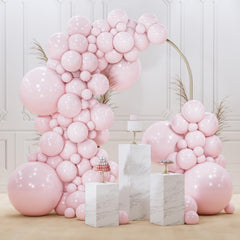 PartyWoo pale pink 18-inch balloons for a dramatic arch display