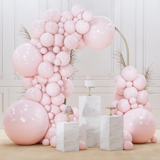 PartyWoo Pale Pink Balloons 36-inch close-up for dramatic arch decoration and lasting color.