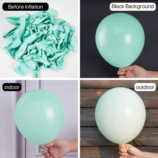 PartyWoo pastel teal balloons 50pcs ideal for balloon garland displays