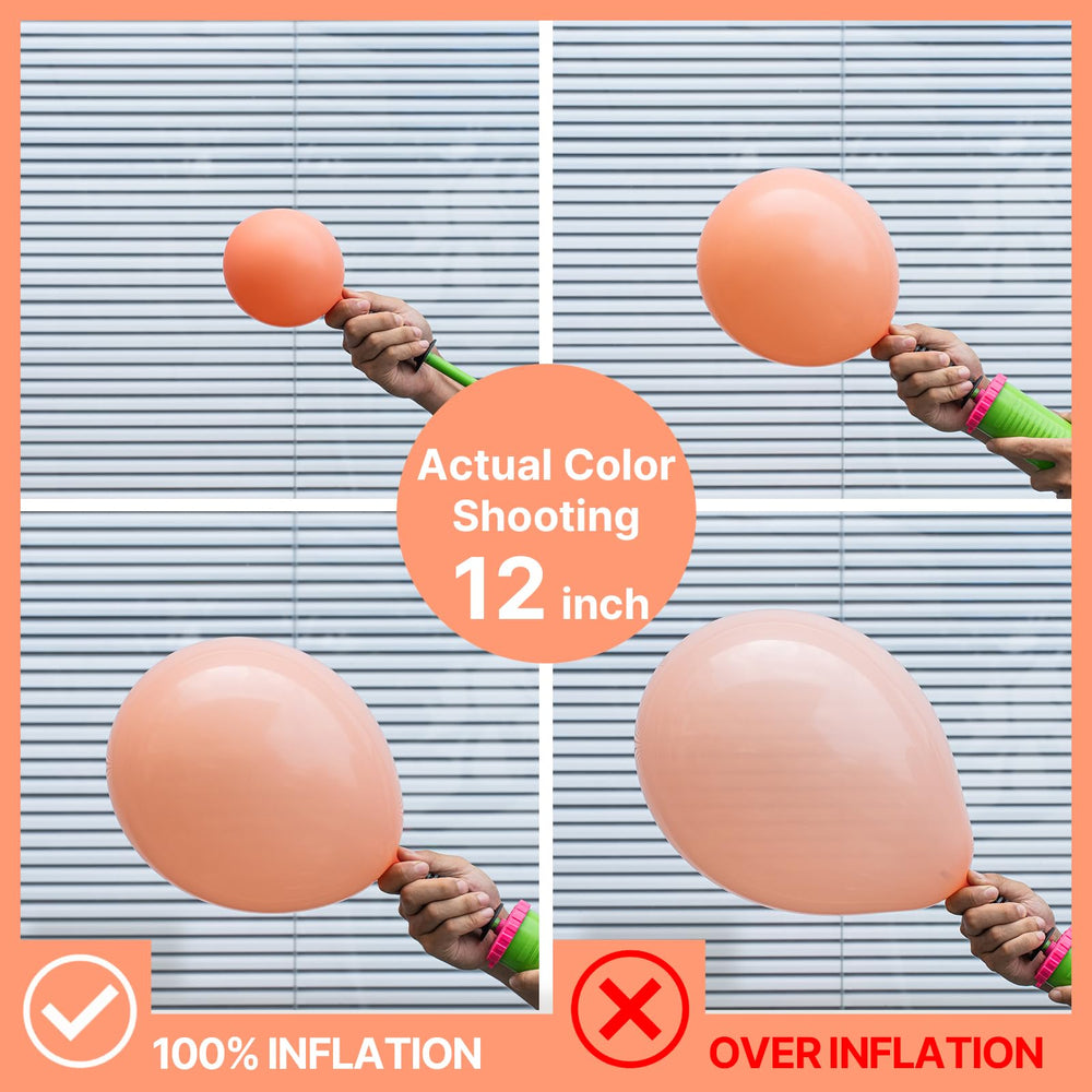 PartyWoo peach 10-inch balloons for lush mixed-size displays