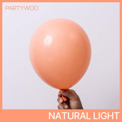 PartyWoo peach 12-inch balloons for versatile garlands and focal decor