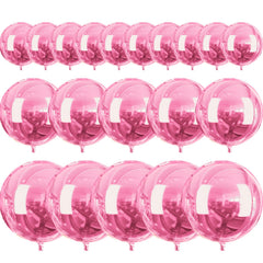 PartyWoo Pearl Pink 10-inch foil balloons for vibrant baby shower décor.