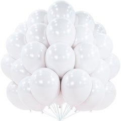 PartyWoo pearl white balloons 50pcs 12in for vibrant party décor.