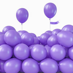 PartyWoo purple balloons 5in pack for vibrant decor that lasts