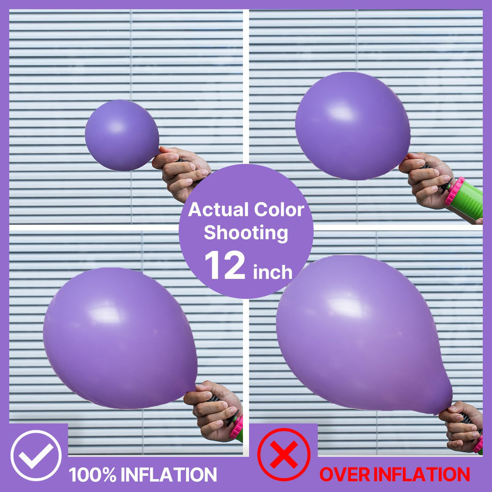 PartyWoo purple balloons 5in bundle adds delicate accents