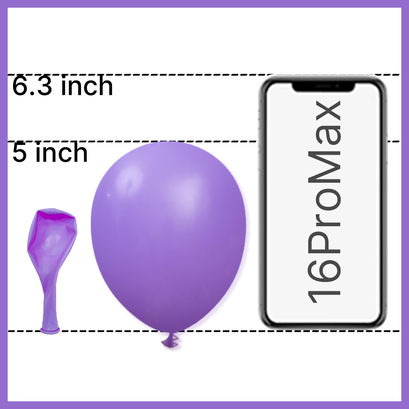 PartyWoo purple balloons arch garland creates elegant wedding decor