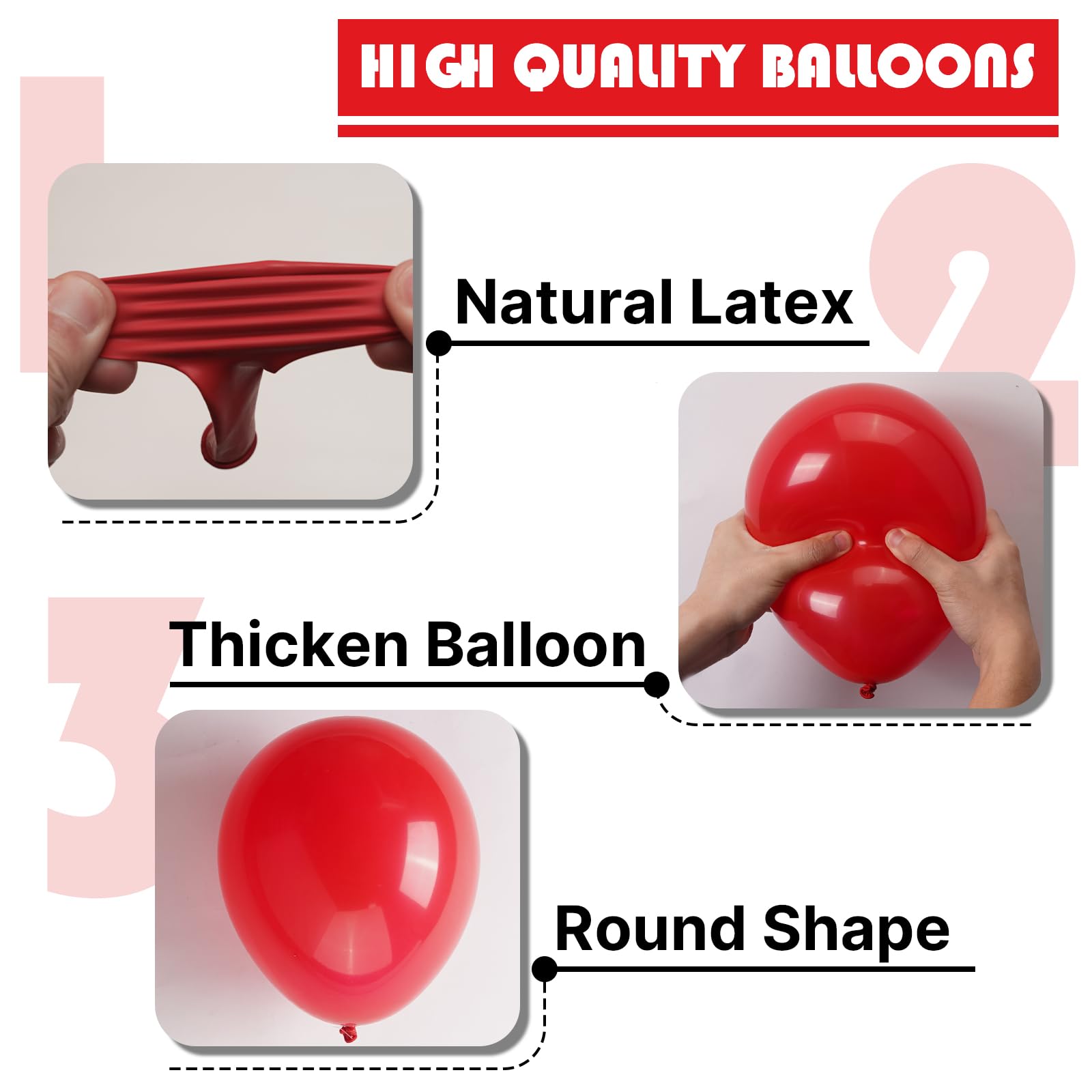 PartyWoo arch setup with red balloons elevating event ambiance