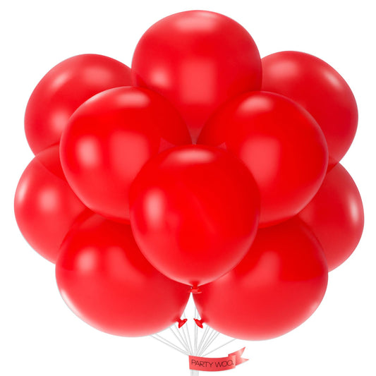 PartyWoo red balloons 18 inch pack adds bold color to any event.
