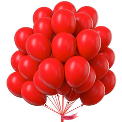 PartyWoo red balloons 50pcs brighten celebrations with bold color for birthdays and events