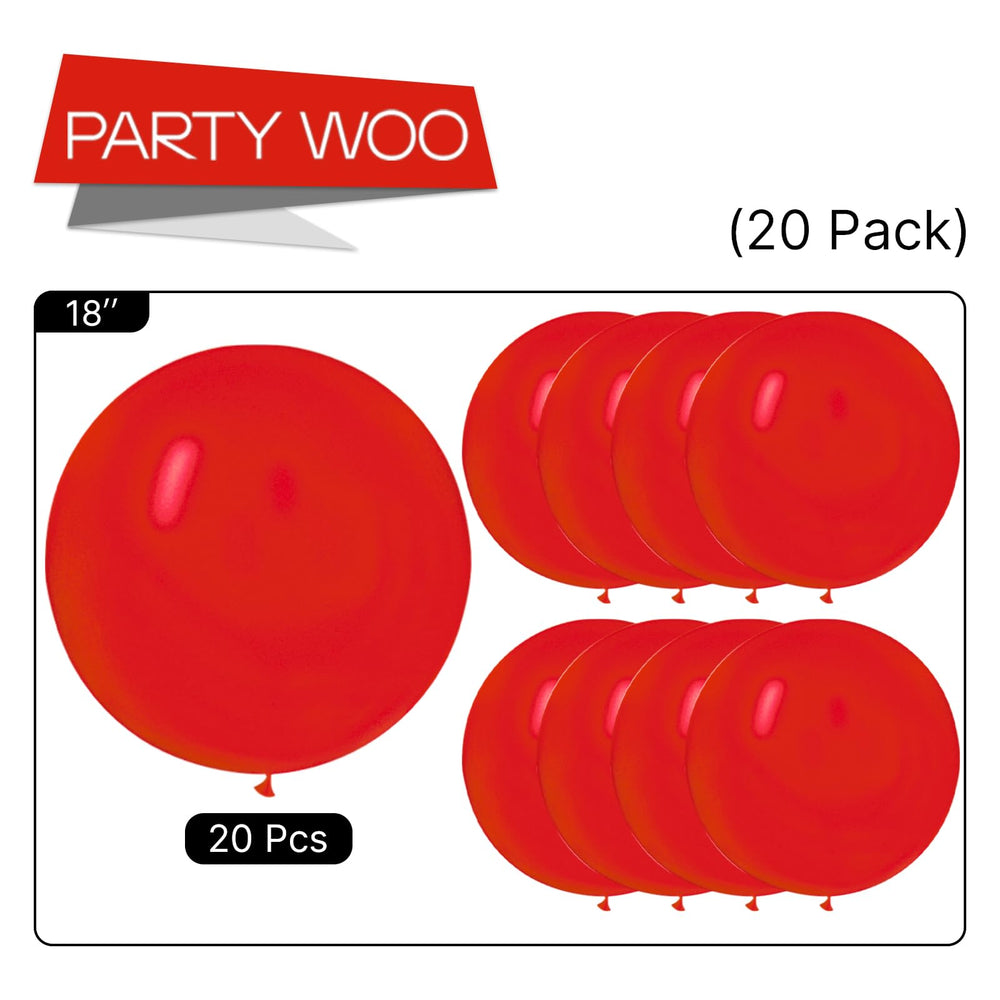 PartyWoo red balloons wedding and birthday decor bundle.