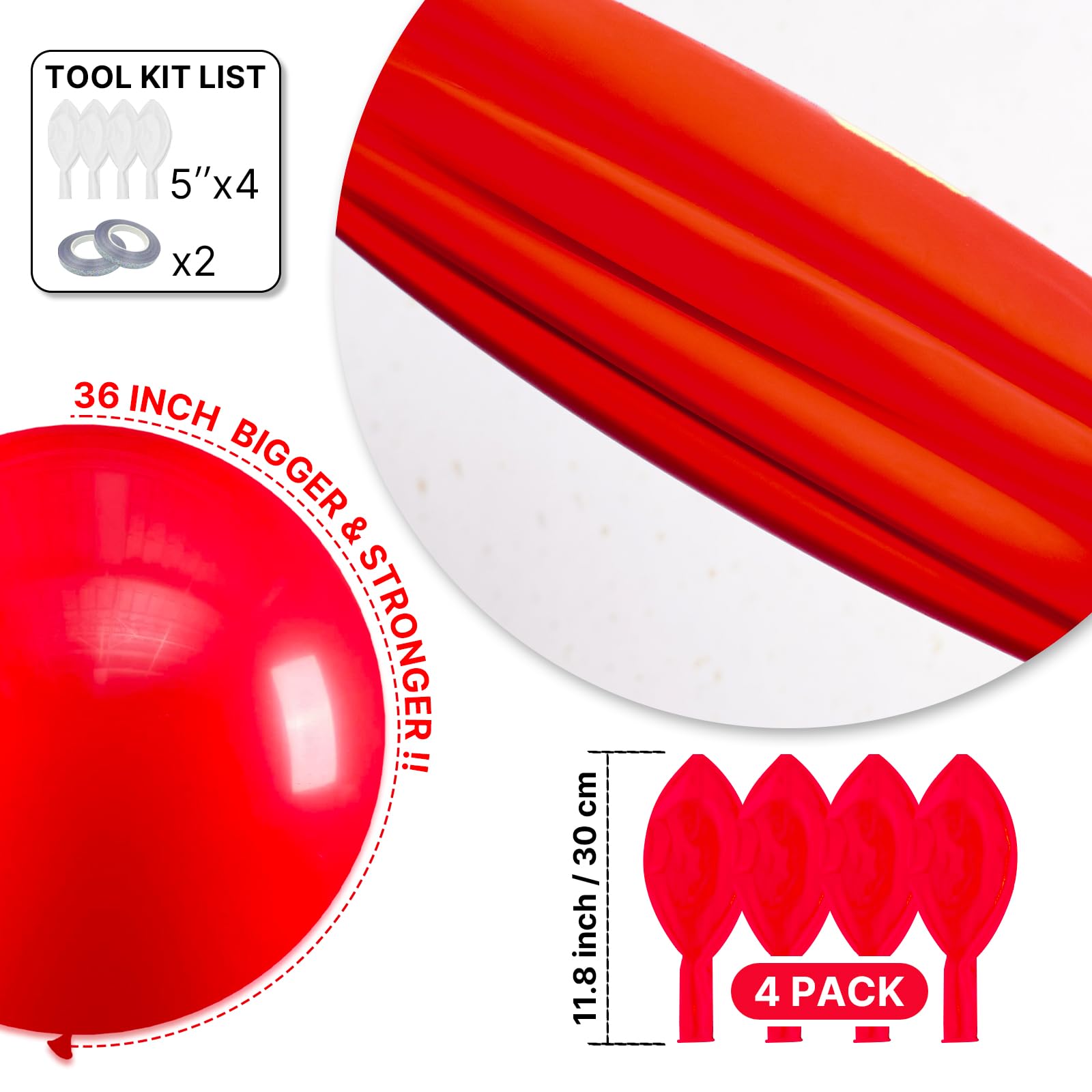 PartyWoo red theme decor ideas for festive events