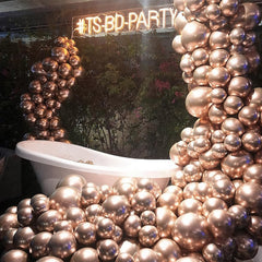 PartyWoo rose gold balloon arch kit ready for creative celebrations