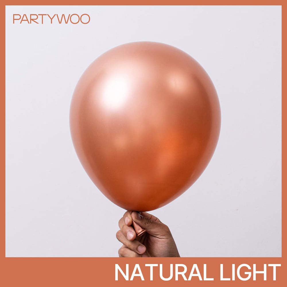 PartyWoo rose gold balloons 12 inch ideal for garlands and arches.