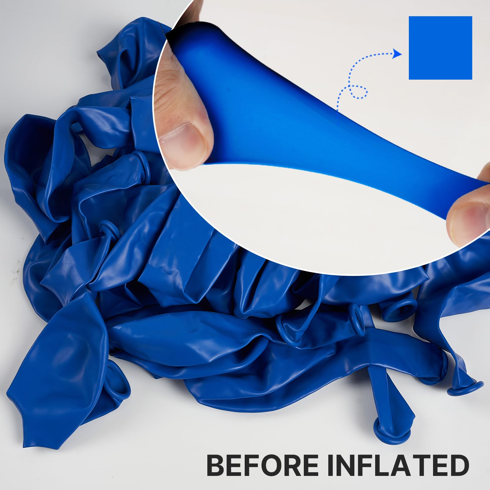 PartyWoo Royal Blue Balloons 12in arch garland focus for stunning displays