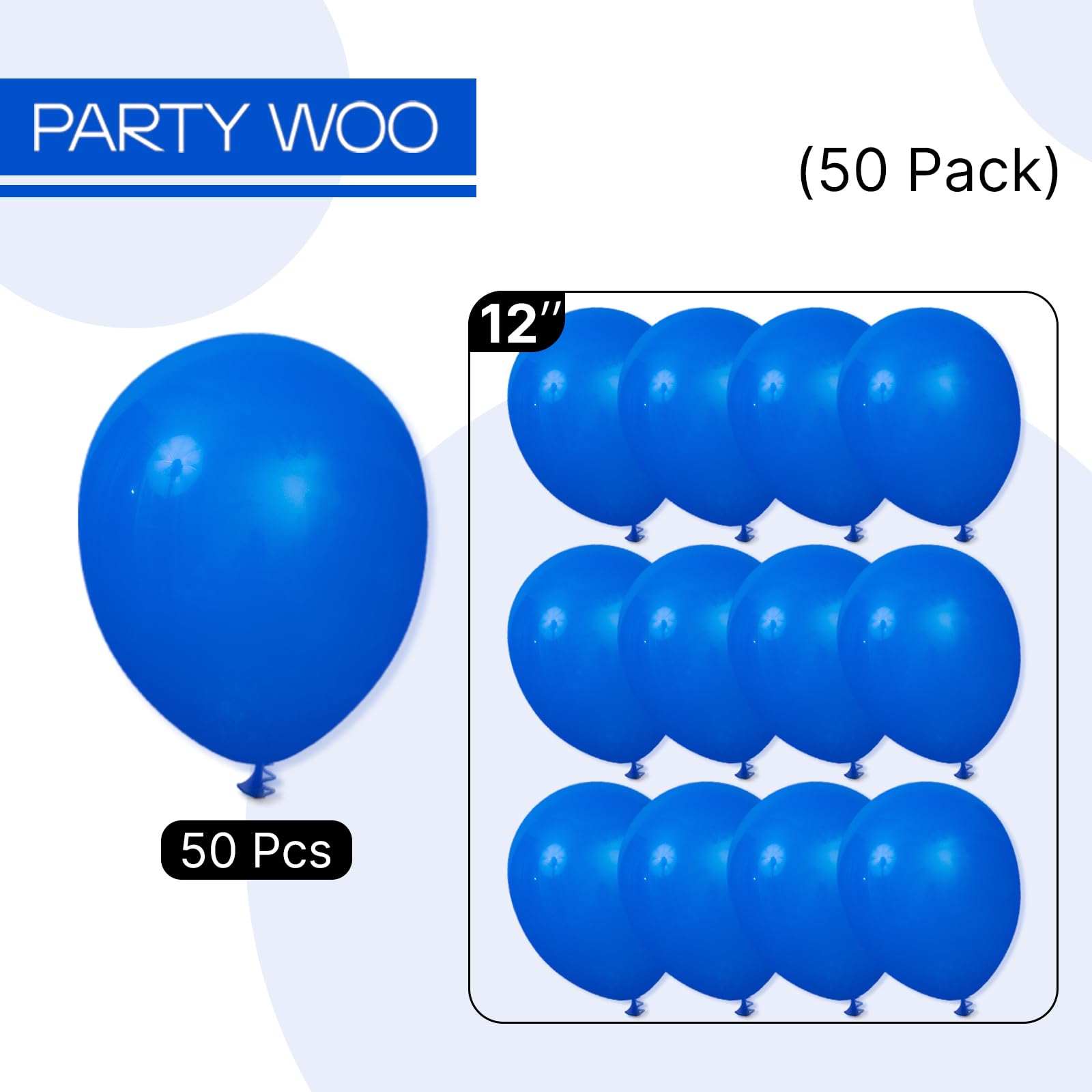 PartyWoo Vibrant blue balloons suit weddings, birthdays, and celebrations