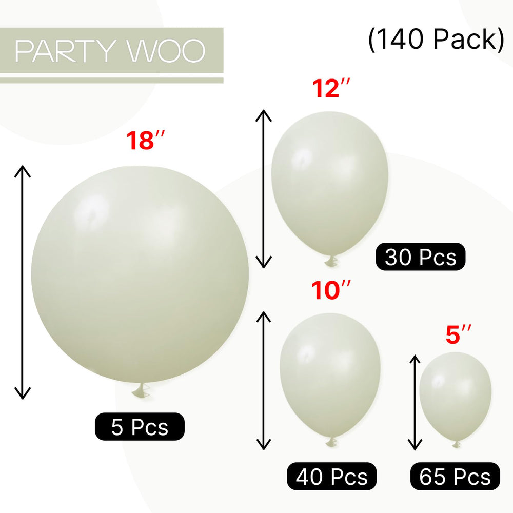 PartyWoo sage green wedding decor idea for elegant celebrations.